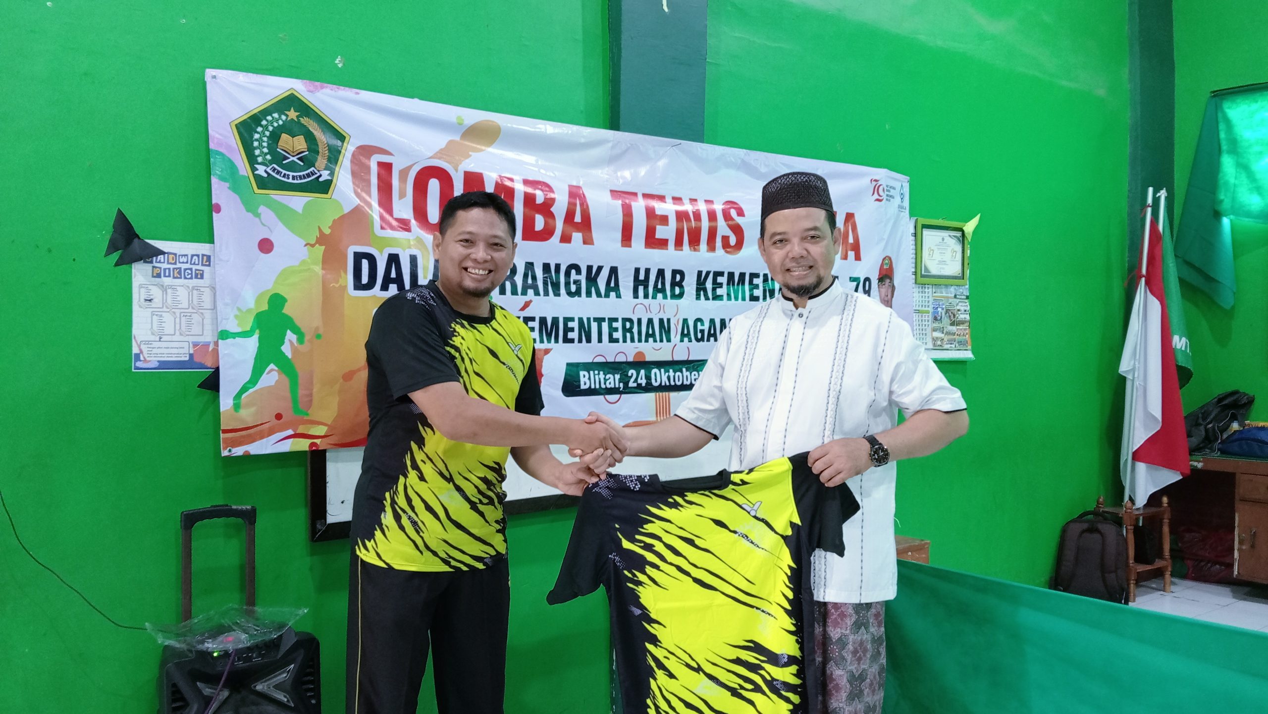 HAB KEMENAG KE 79, KEMENAG KOTA BLITAR SELENGGARAKAN PERTANDINGAN TENIS MEJA
