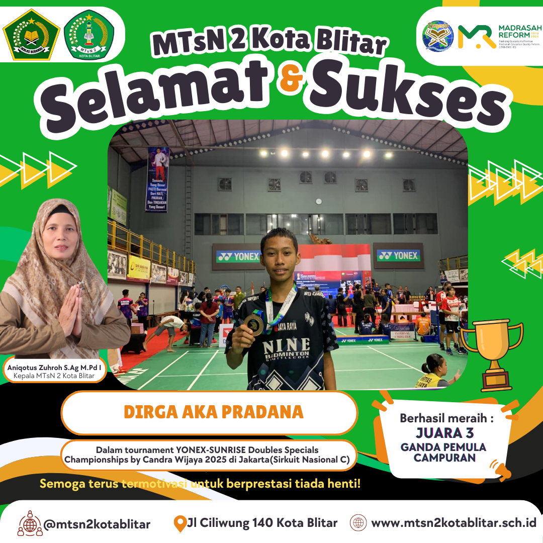 PRESTASI SISWA SISWI MTSN 2 KOTA BLITAR